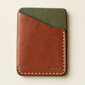 Serre Signature Olive Rustic Cardholder