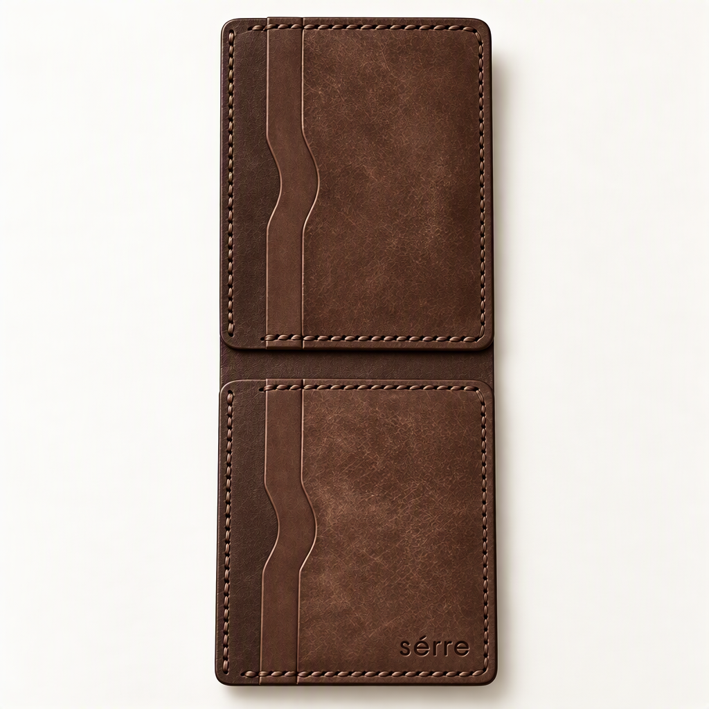 Serre Dark Brown Bifold Wallet